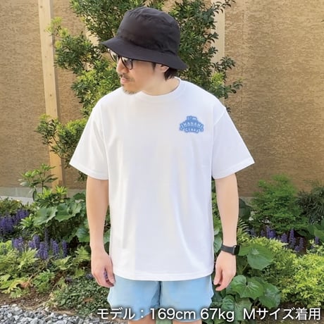 ビッグシルエットTシャツ＜I'm IMANAMI Class＞ホワイト×ワッペン（ブルー）