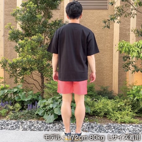 ビッグシルエットTシャツ＜I'm IMANAMI Class＞ブラック×ワッペン（ピンク）