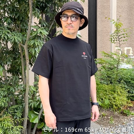 ＜IMANAMI Class ハートロゴ ビッグシルエットTシャツ＞ブラック