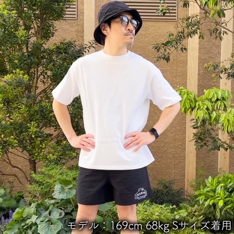 ハーフパンツ＜I'm IMANAMI Class＞ ブラック×ワッペン（ブラック）