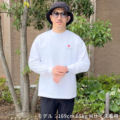 ＜KING OF FARM（二軍の帝王）ハートロゴ ロンT＞ホワイト