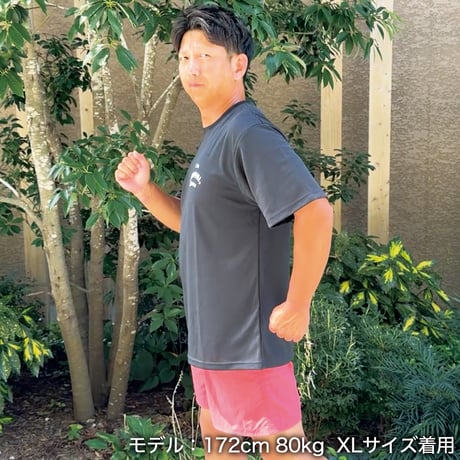 ドライTシャツ＜IMANAMI Class＞ブラック×白文字