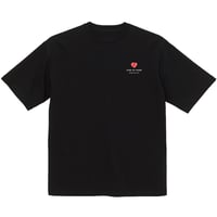 ＜KING OF FARM（二軍の帝王）ハートロゴ ビッグシルエットTシャツ＞ブラック