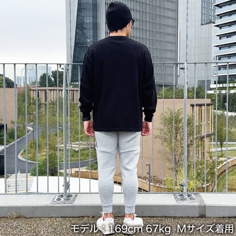 ロングスリーブTシャツ＜I'm IMANAMI Class＞ブラック×白文字 ビッグシルエット