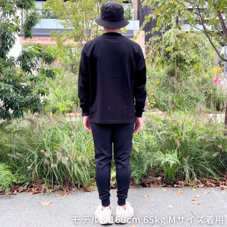 ロングスリーブTシャツ＜I'm IMANAMI Class＞ブラック×ピンクワッペン ビッグシルエット