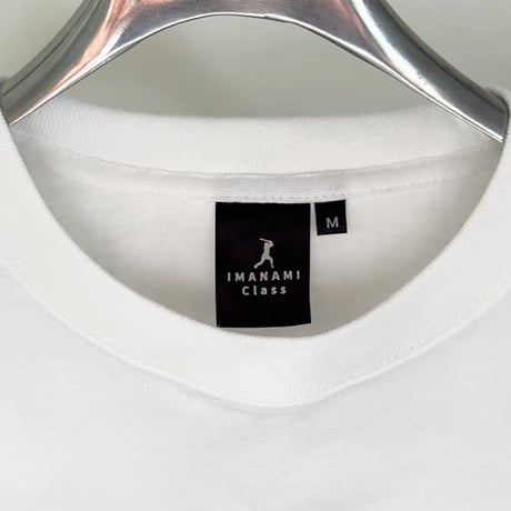 ビッグシルエットTシャツ＜I'm IMANAMI Class＞ホワイト×黒文字（プリント）