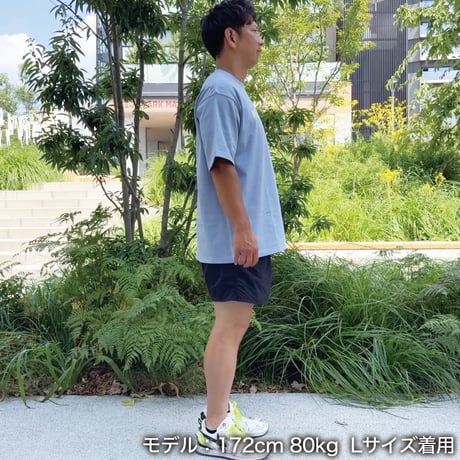 ビッグシルエットTシャツ＜KING OF FARM（二軍の帝王）＞ブルー×白文字