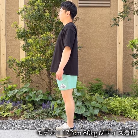 ハーフパンツ＜I'm IMANAMI Class＞ グリーン×ワッペン（ホワイト）