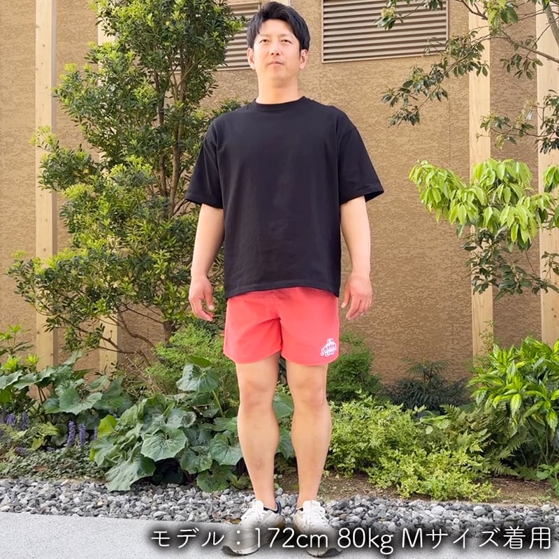 ハーフパンツ＜I'm IMANAMI Class＞ コーラル×ワッペン（レッド