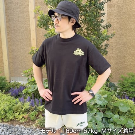 ビッグシルエットTシャツ＜I'm IMANAMI Class＞ブラック×ワッペン（イエロー）