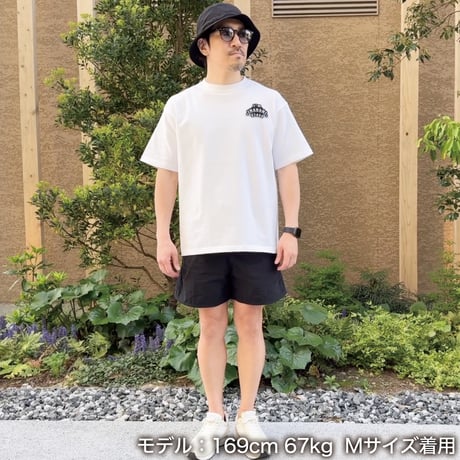 ビッグシルエットTシャツ＜I'm IMANAMI Class＞ホワイト×ワッペン（ブラック）