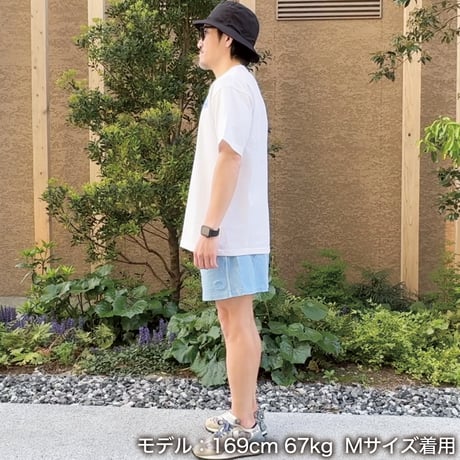 ビッグシルエットTシャツ＜I'm IMANAMI Class＞ホワイト×ワッペン（ブルー）