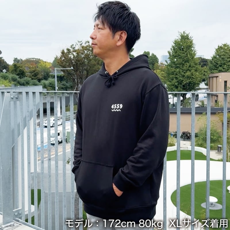 プルオーバー パーカー＜I'm IMANAMI Class＞ブラック×白文字 | IMANAM