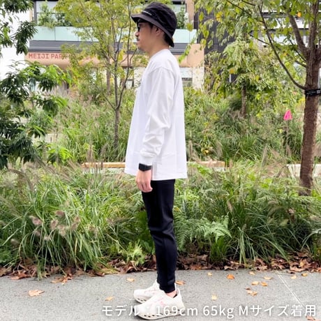 ロングスリーブTシャツ＜I'm IMANAMI Class＞ホワイト×ブラックワッペン ビッグシルエット