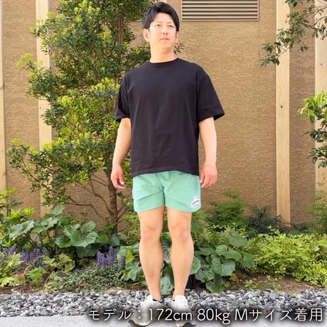 ハーフパンツ＜I'm IMANAMI Class＞ グリーン×ワッペン（ホワイト）