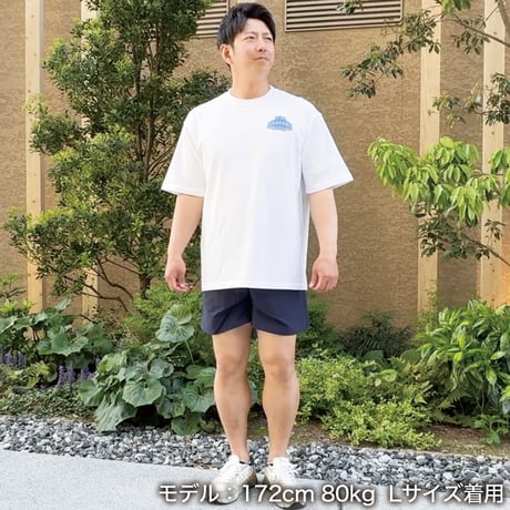 ビッグシルエットTシャツ＜I'm IMANAMI Class＞ホワイト×ワッペン（ブルー）