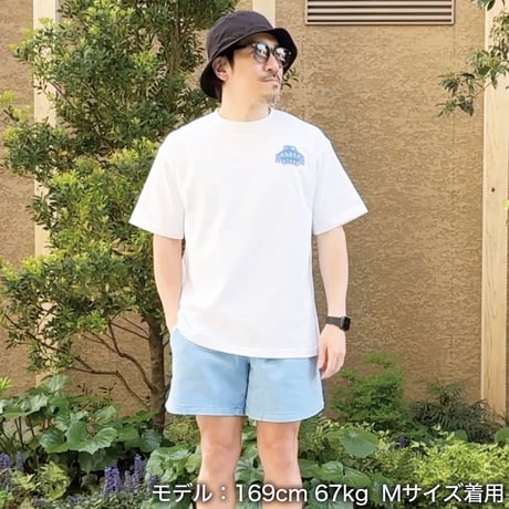 ビッグシルエットTシャツ＜I'm IMANAMI Class＞ホワイト×ワッペン（ブルー）