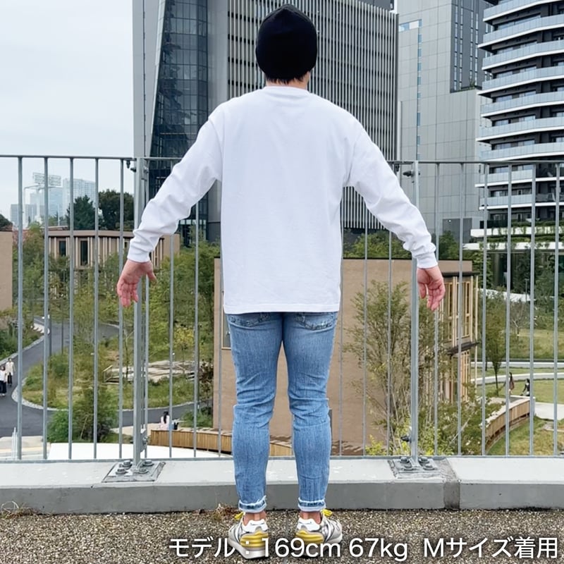 ロングスリーブTシャツ＜I'm IMANAMI Class＞ホワイト×黒文字 ビッグ