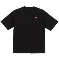 ＜IMANAMI Class ハートロゴ ビッグシルエットTシャツ＞ブラック