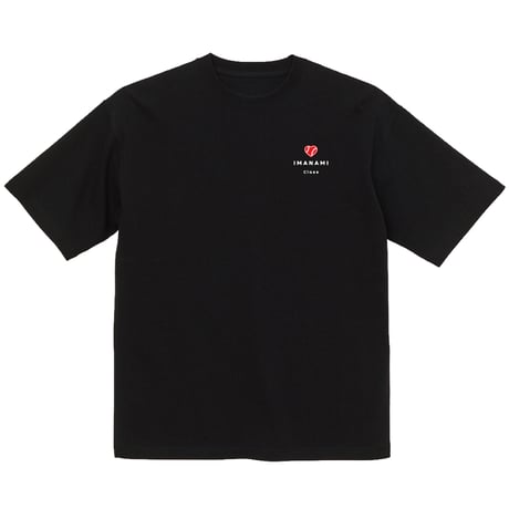 ＜IMANAMI Class ハートロゴ ビッグシルエットTシャツ＞ブラック