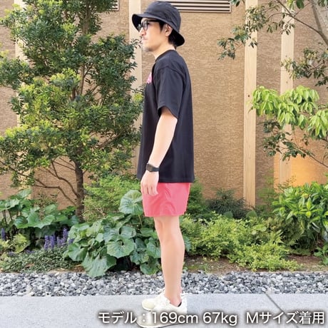 ビッグシルエットTシャツ＜I'm IMANAMI Class＞ブラック×ワッペン（ピンク）