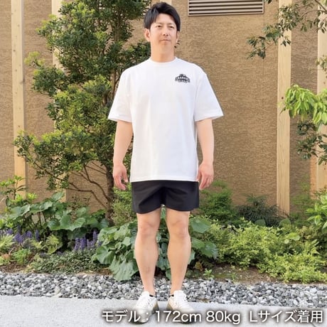 ビッグシルエットTシャツ＜I'm IMANAMI Class＞ホワイト×ワッペン（ブラック）