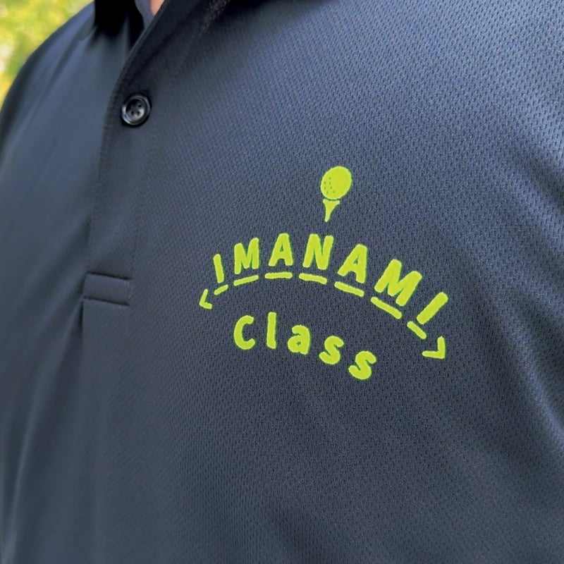 ドライポロシャツ＜IMANAMI Class＞ブラック×イエロー | IMANAMI Class