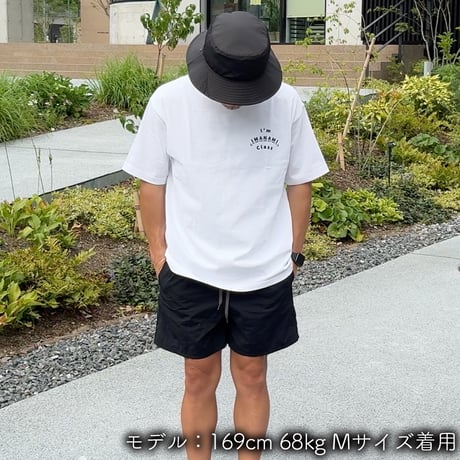 ビッグシルエットTシャツ＜I'm IMANAMI Class＞ホワイト×黒文字（プリント）