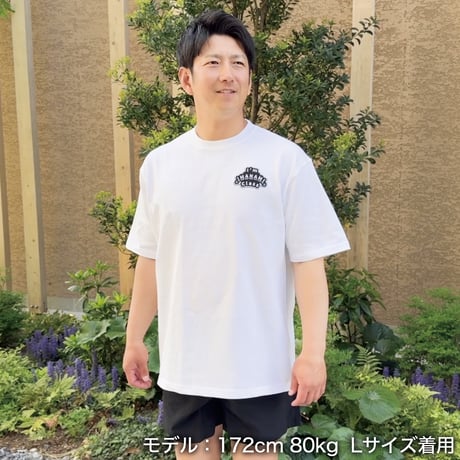 ビッグシルエットTシャツ＜I'm IMANAMI Class＞ホワイト×ワッペン（ブラック）