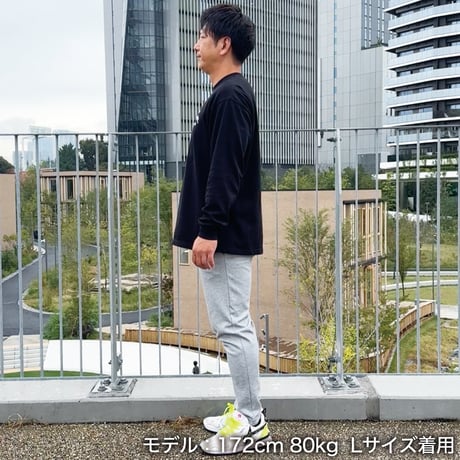 ロングスリーブTシャツ＜I'm IMANAMI Class＞ブラック×白文字 ビッグシルエット