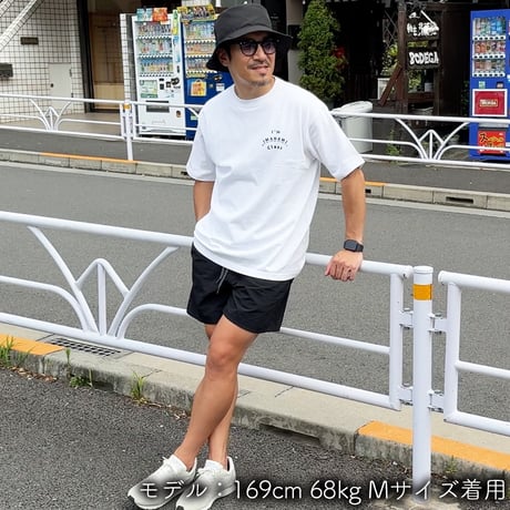 ビッグシルエットTシャツ＜I'm IMANAMI Class＞ホワイト×黒文字（プリント）