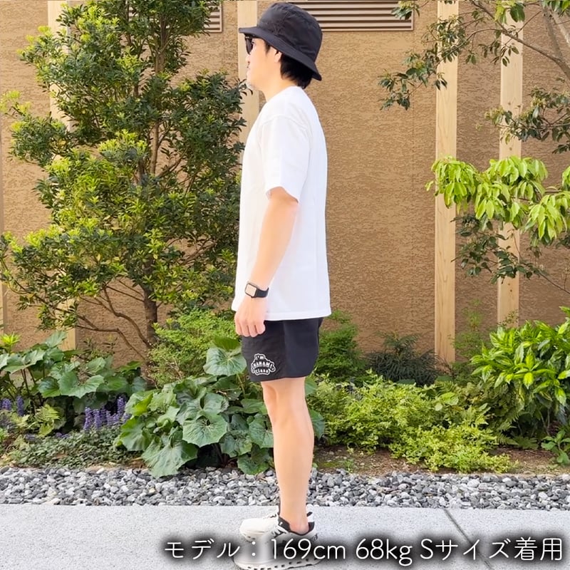 ハーフパンツ＜I'm IMANAMI Class＞ ブラック×ワッペン（ブラック