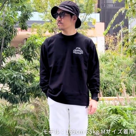 ロングスリーブTシャツ＜I'm IMANAMI Class＞ブラック×ブラックワッペン ビッグシルエット