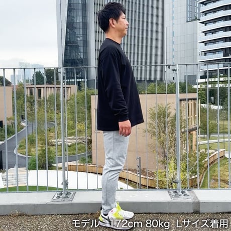 ロングスリーブTシャツ＜I'm IMANAMI Class＞ブラック×白文字 ビッグシルエット