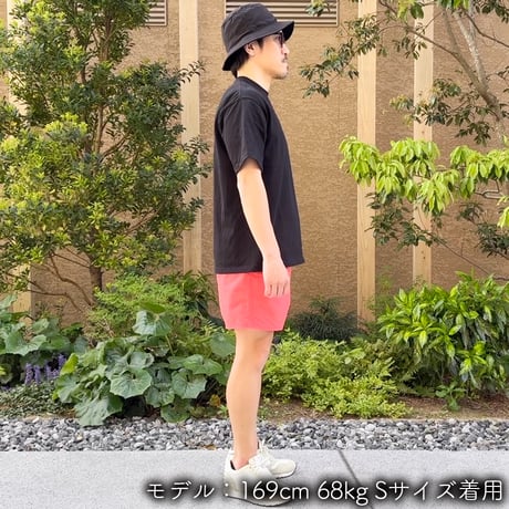 ハーフパンツ＜I'm IMANAMI Class＞ コーラル×ワッペン（レッド）