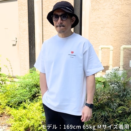 ＜IMANAMI Class ハートロゴ ビッグシルエットTシャツ＞ホワイト