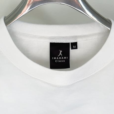 ビッグシルエットTシャツ＜I'm IMANAMI Class＞ホワイト×ワッペン（ブルー）