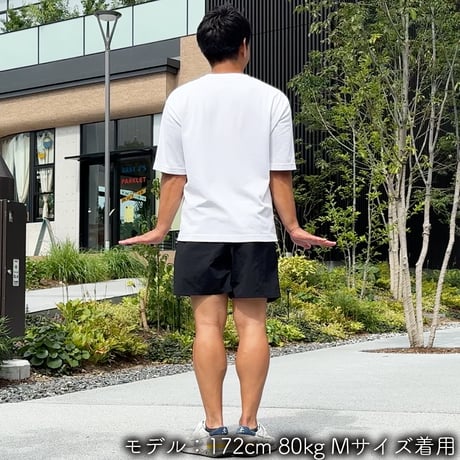 ハーフパンツ＜I'm IMANAMI Class＞ ブラック×白文字 水陸両用 2way ナイロンショーツ
