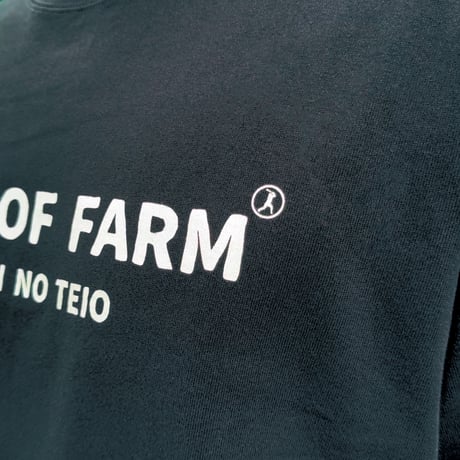 ビッグシルエットTシャツ＜KING OF FARM（二軍の帝王）＞ブラック×白文字