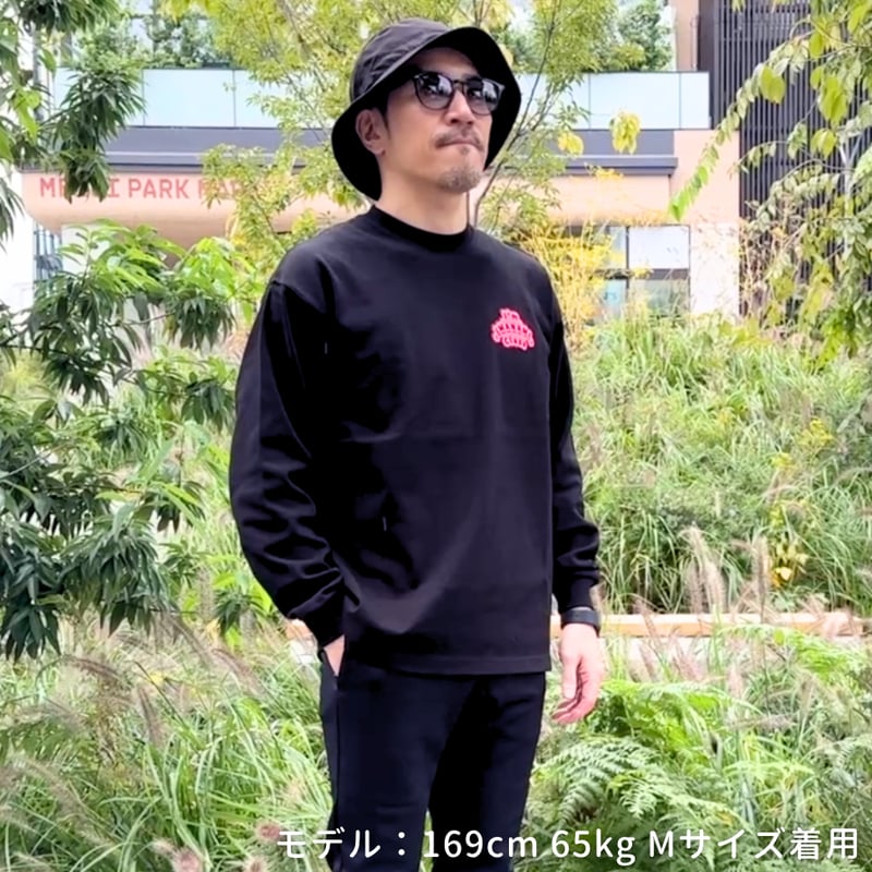 ロングスリーブTシャツ＜I'm IMANAMI Class＞ブラック×ピンクワッペン