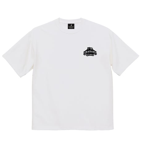 ビッグシルエットTシャツ＜I'm IMANAMI Class＞ホワイト×ワッペン（ブラック）