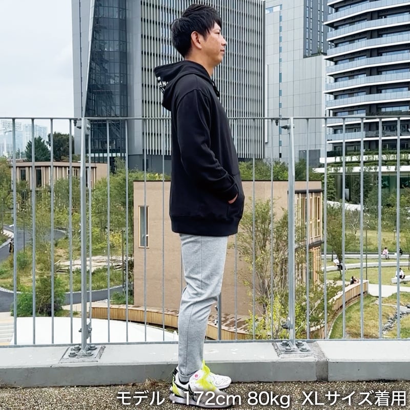 プルオーバー パーカー＜I'm IMANAMI Class＞ブラック×白文字 | IMANAM