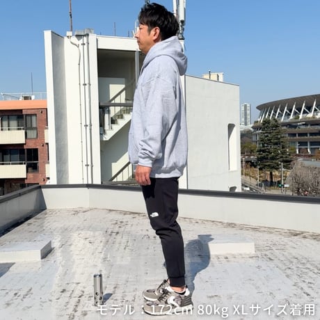 ＜KING OF FARM（二軍の帝王）パーカー＞グレー×黒文字
