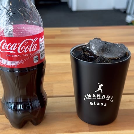 ステンレスサーモタンブラー360ml＜IMANAMI Glass＞マットブラック×ゴールド