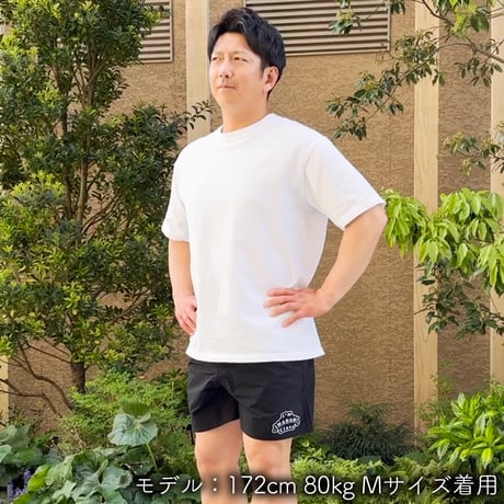 ハーフパンツ＜I'm IMANAMI Class＞ ブラック×ワッペン（ブラック）