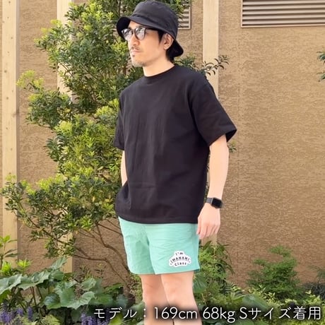ハーフパンツ＜I'm IMANAMI Class＞ グリーン×ワッペン（ホワイト）