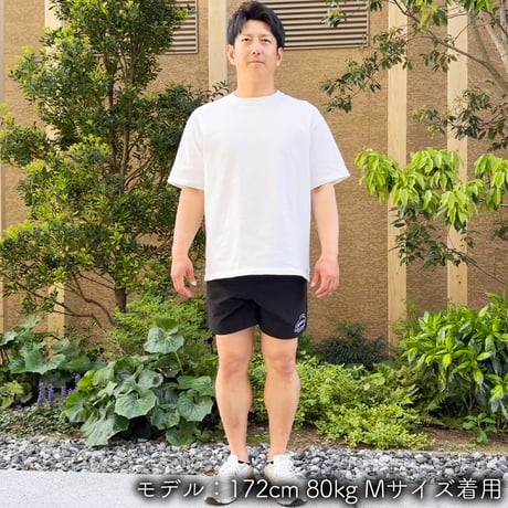 ハーフパンツ＜I'm IMANAMI Class＞ ブラック×ワッペン（ブラック）