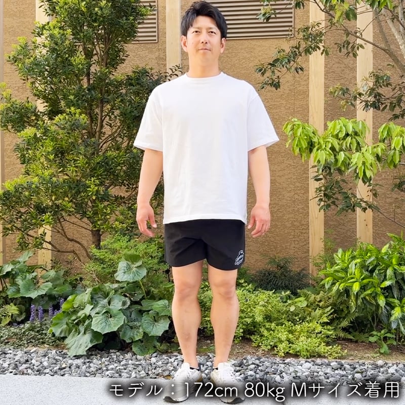 ハーフパンツ＜I'm IMANAMI Class＞ ブラック×ワッペン（ブラック