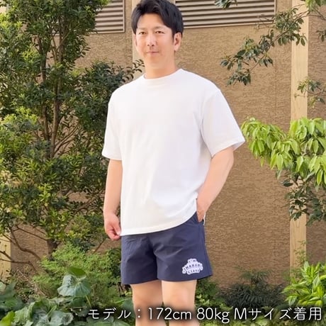 ハーフパンツ＜I'm IMANAMI Class＞ ネイビー×ワッペン（ブルー）
