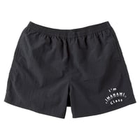 ハーフパンツ＜I'm IMANAMI Class＞ ブラック×白文字 水陸両用 2way ナイロンショーツ